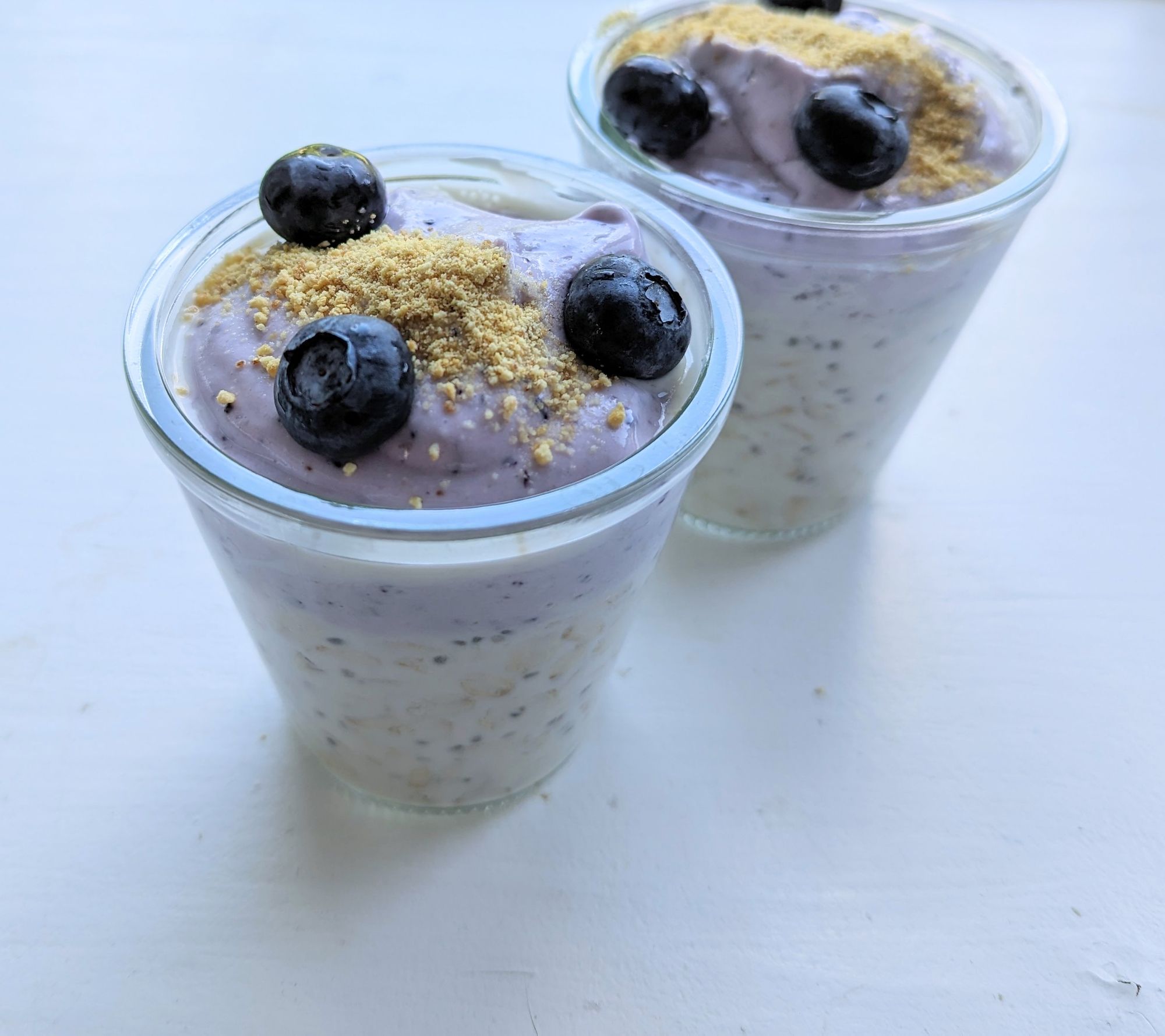 Blueberry Cheesecake Overnight Oats