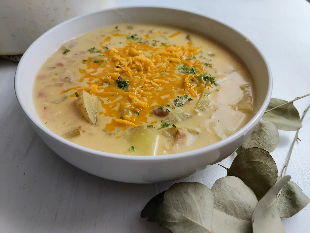 Leftover Turkey Potato Soup