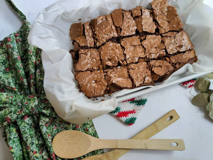 Peppermint Bark Brownies